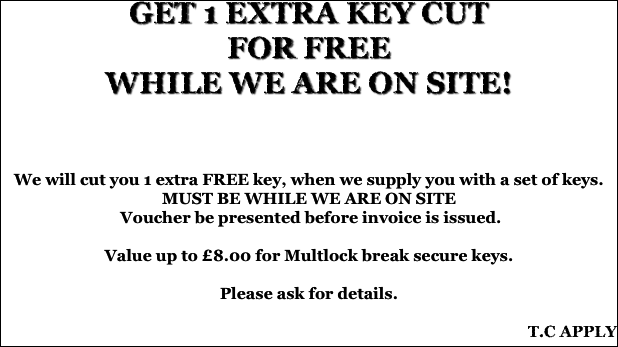 GET 1 EXTRA KEY CUT 